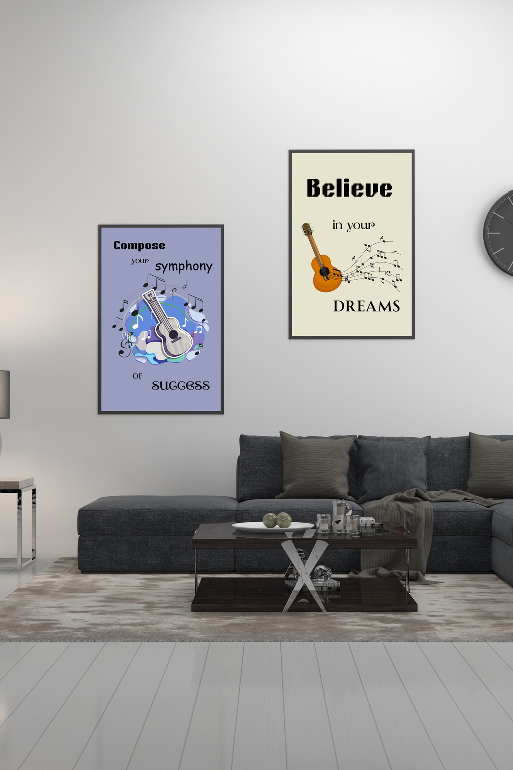 27 Musical Note Affirmations for Self-Love & Healing - Digital Wall Art