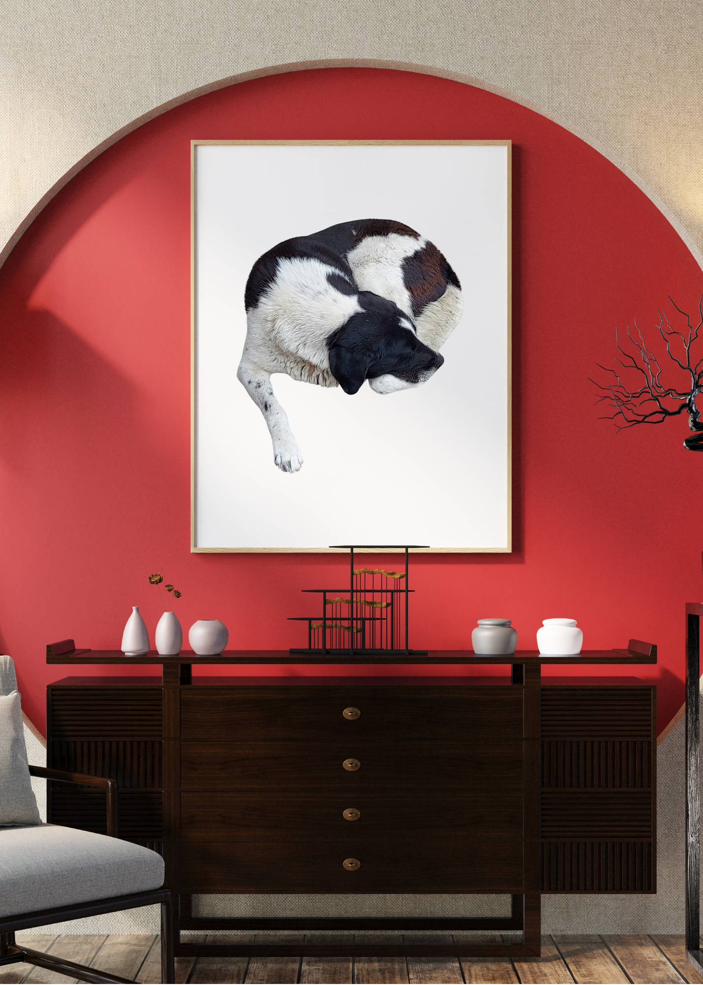 Sleeping Dog Wall Art - Kids Room, Home Decor & Print on Demand
