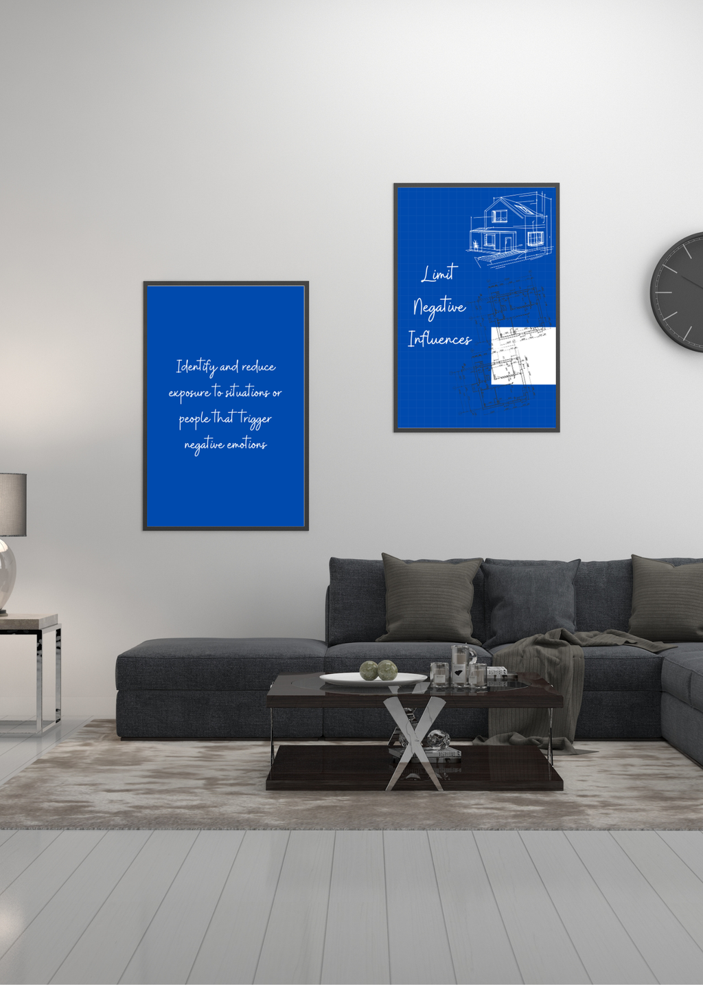 Step-by-Step Blueprint Guide to Overcoming Depression - Digital Wall Art Bundle