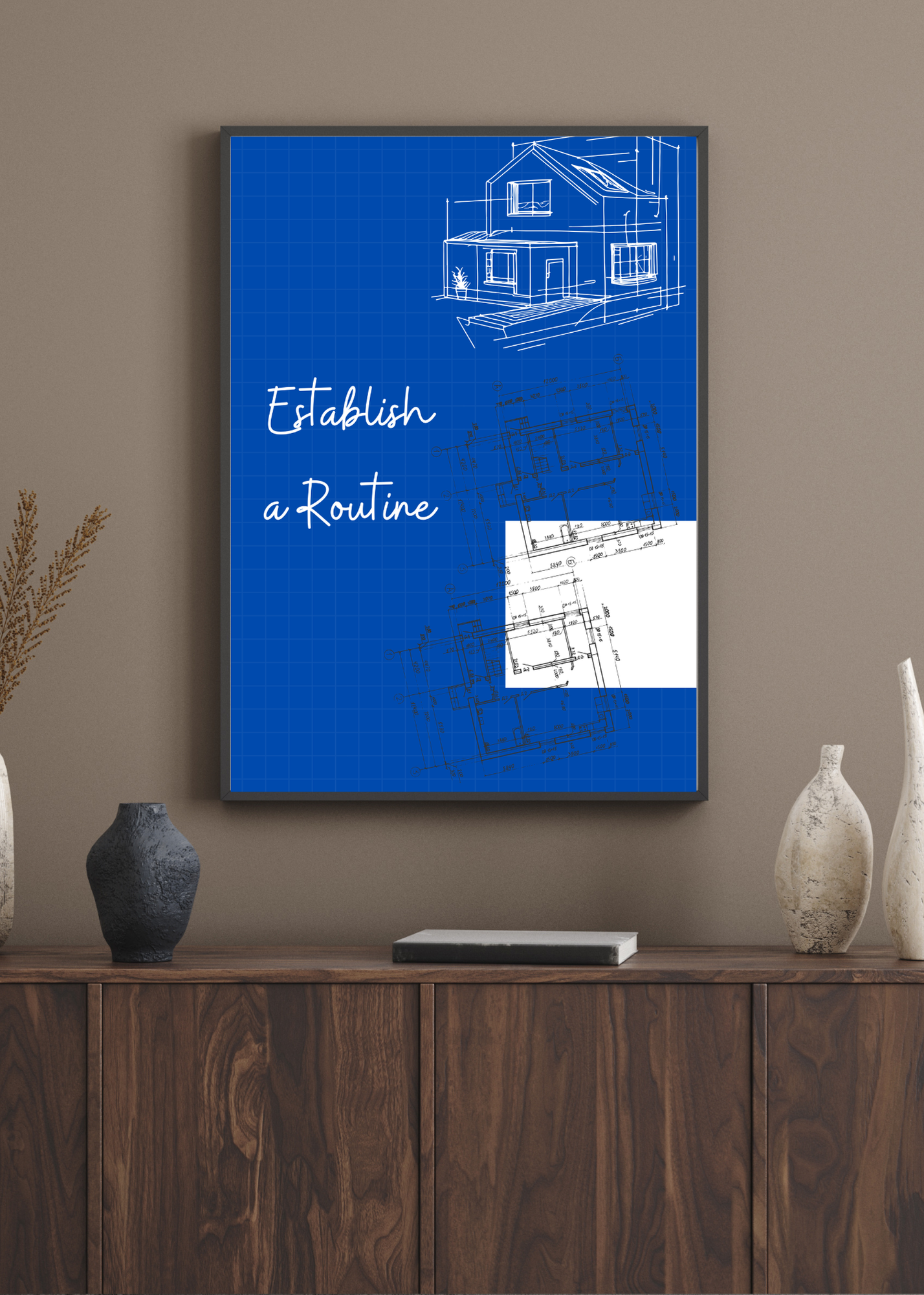 Step-by-Step Blueprint Guide to Overcoming Depression - Digital Wall Art Bundle