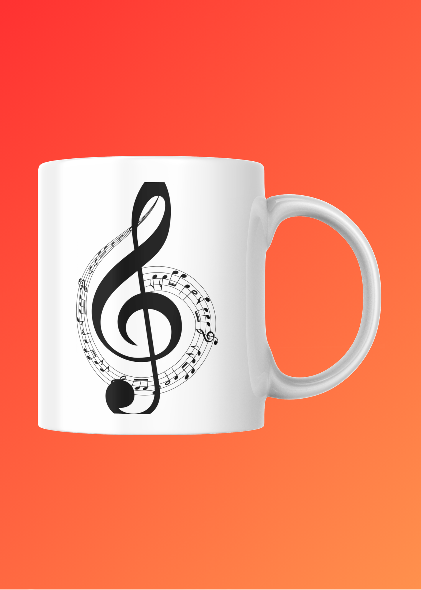 Music Notes Wall Art - 2 Sizes - Home & Studio Decor - Print on Demand - Instant Download