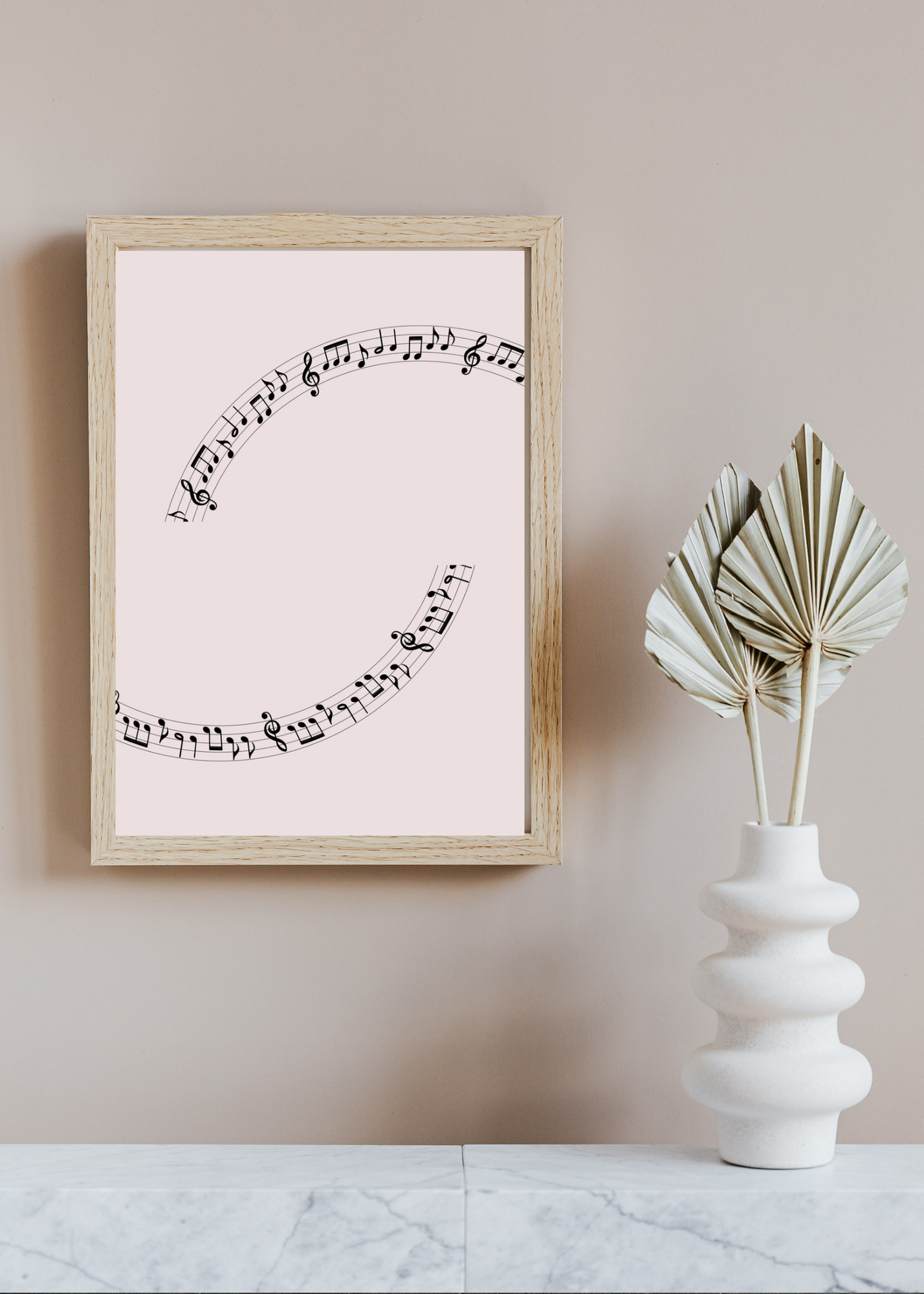 Music Notes Wall Art - 2 Sizes - Home & Studio Decor - Print on Demand - Instant Download