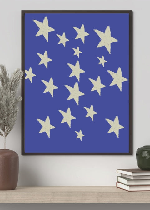 Starry Starry Night Portrait - Digital Wall Art for Kids Room, Nursery, Home Decor & Print on Demand