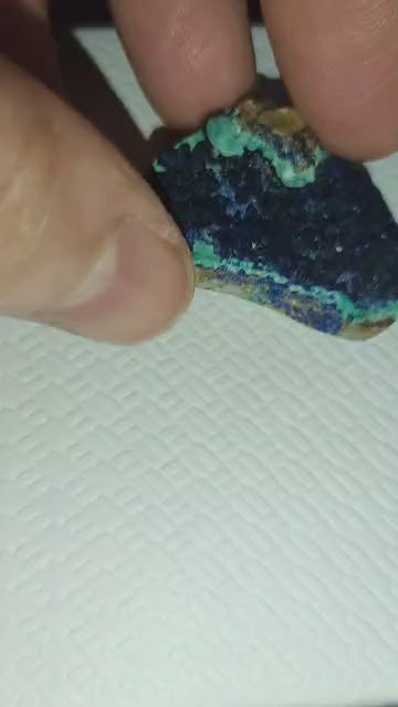 malachite-azorite natural gemstone