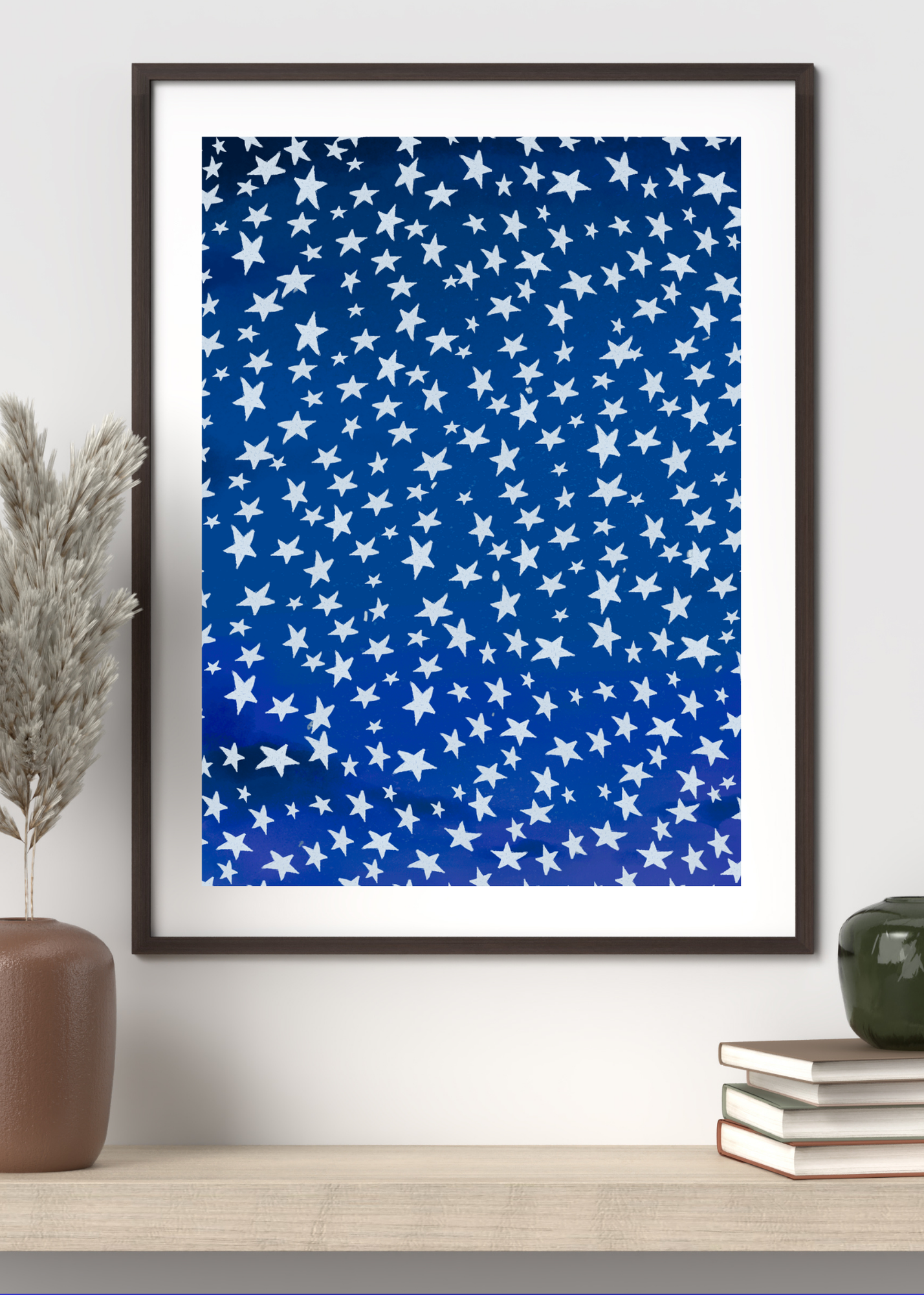 Starry Starry Night Portrait - Digital Wall Art for Kids Room, Nursery, Home Decor & Print on Demand