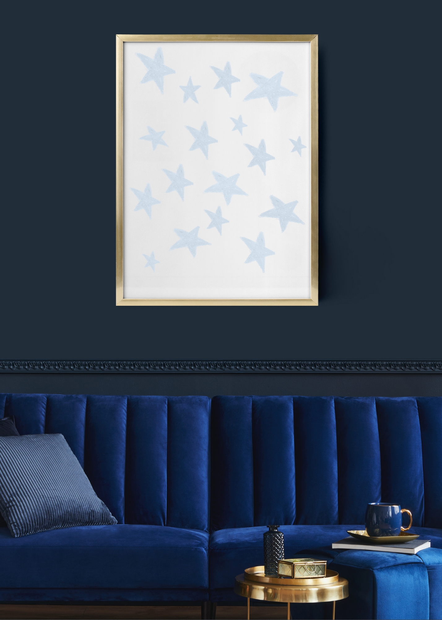 Starry Starry Night Portrait - Digital Wall Art for Kids Room, Nursery, Home Decor & Print on Demand
