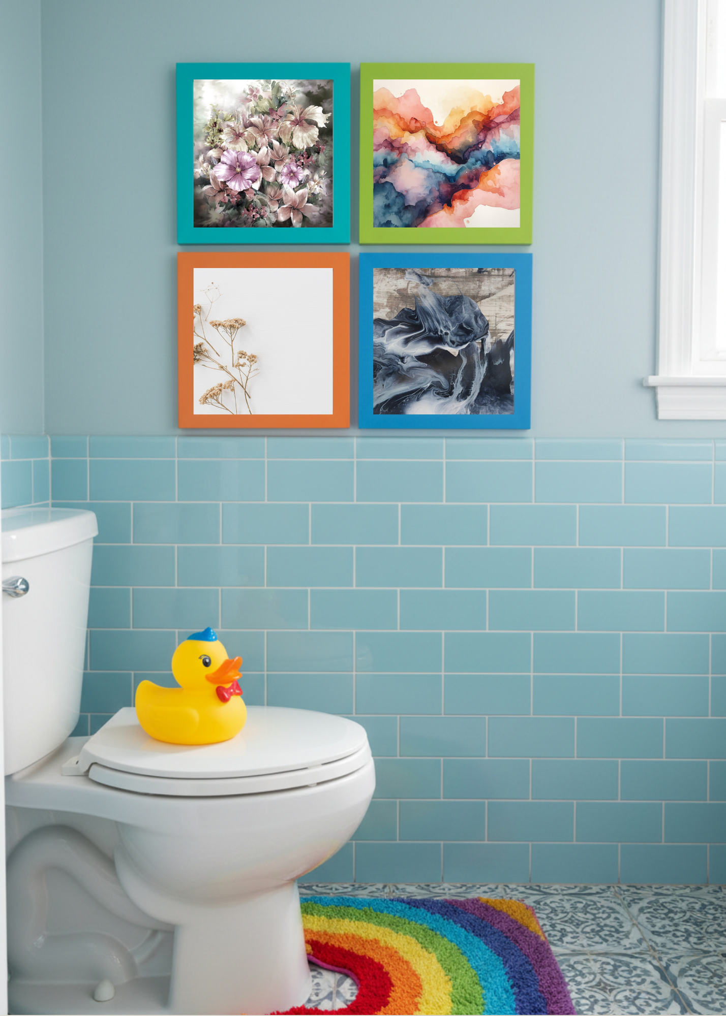Vintage Wall Art - Kids Room & Nursery Decor - 50x50 inch - Print on Demand - Instant Download