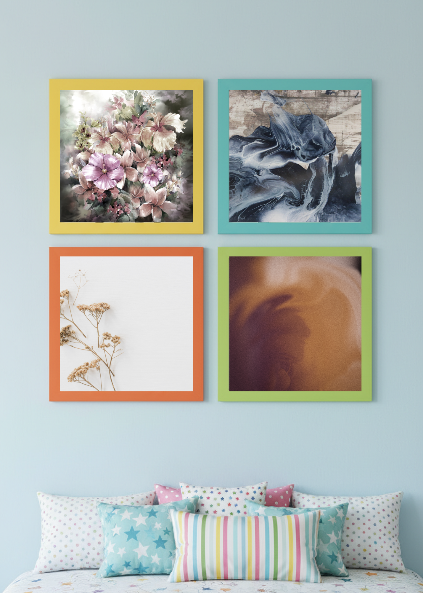 Vintage Wall Art - Kids Room & Nursery Decor - 50x50 inch - Print on Demand - Instant Download