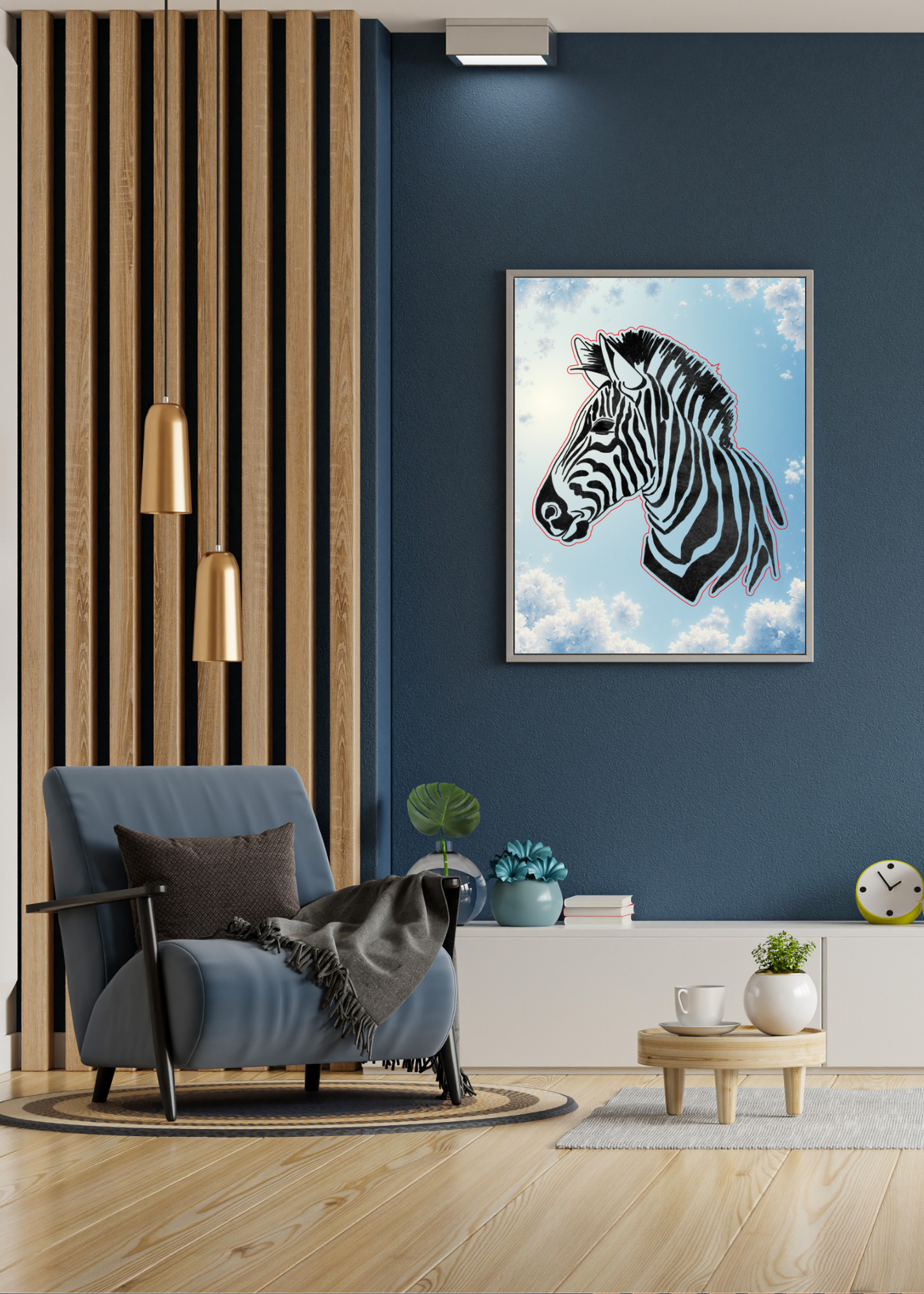 8 Zebra Portraits Bundle - Digital Wall Art for Kids Room, Home Decor & Print on Demand