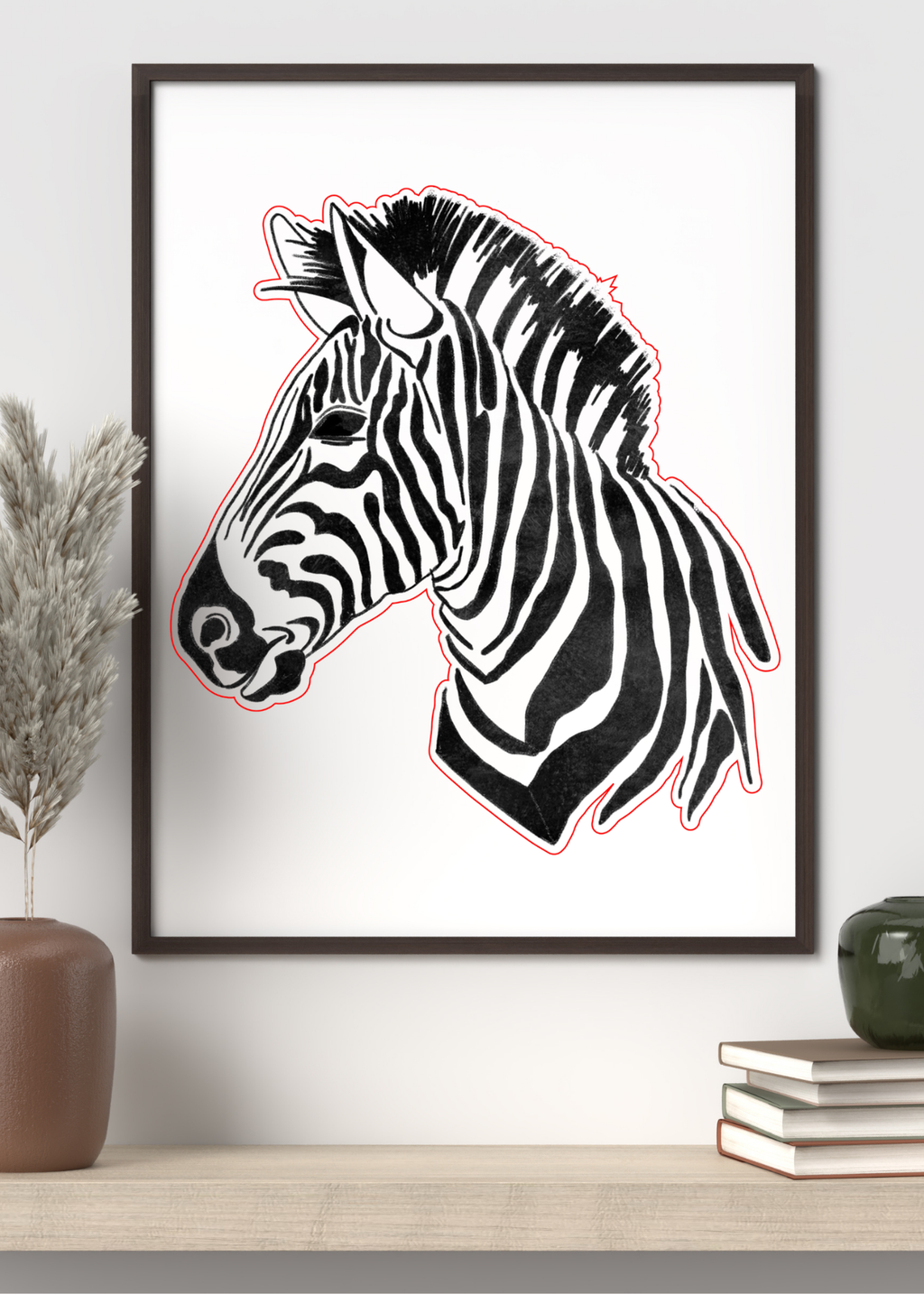 8 Zebra Portraits Bundle - Digital Wall Art for Kids Room, Home Decor & Print on Demand