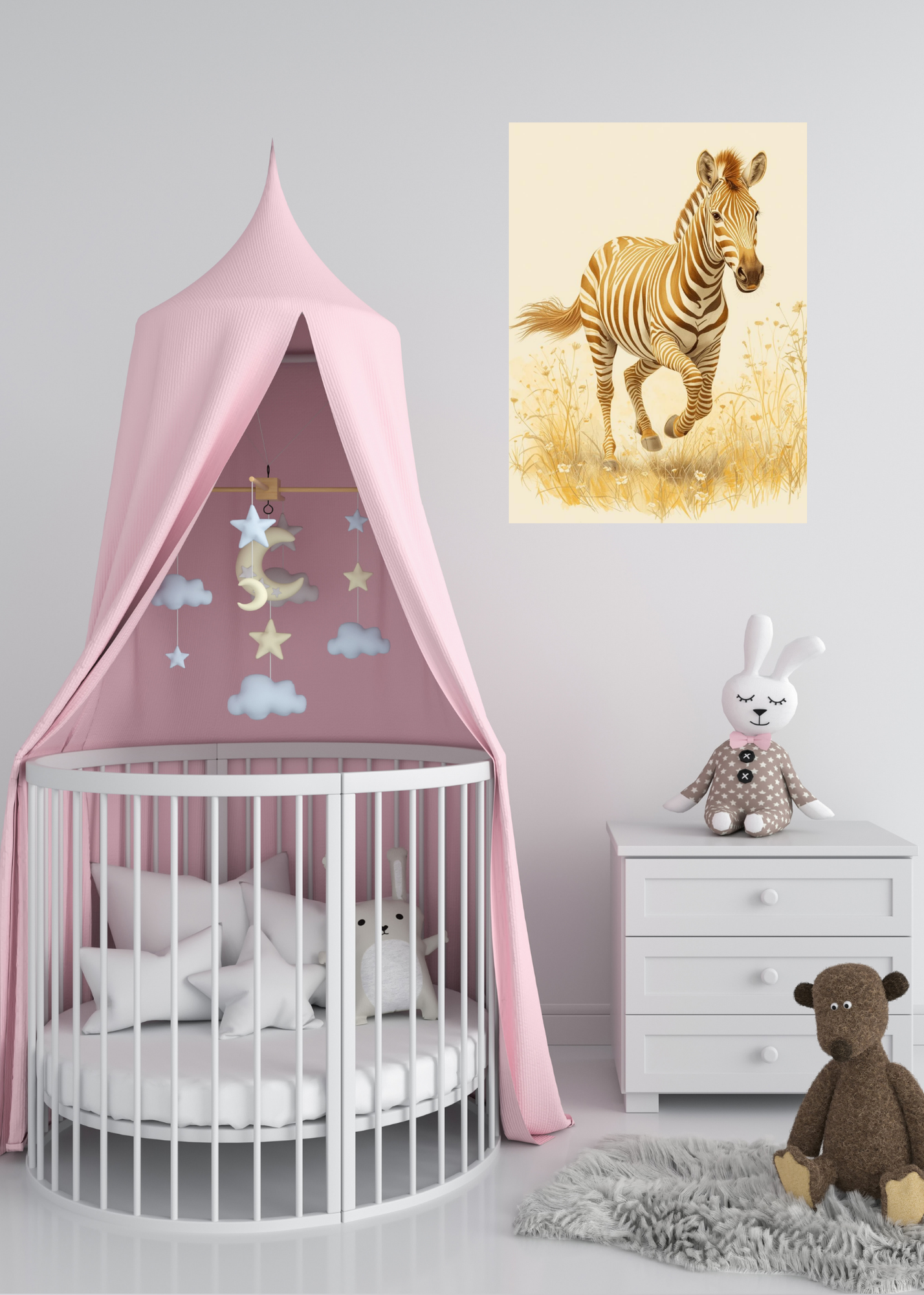 8 Zebra Portraits Bundle - Digital Wall Art for Kids Room, Home Decor & Print on Demand